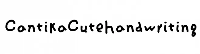 Cantika Cute Handwriting  Free Fonts Download