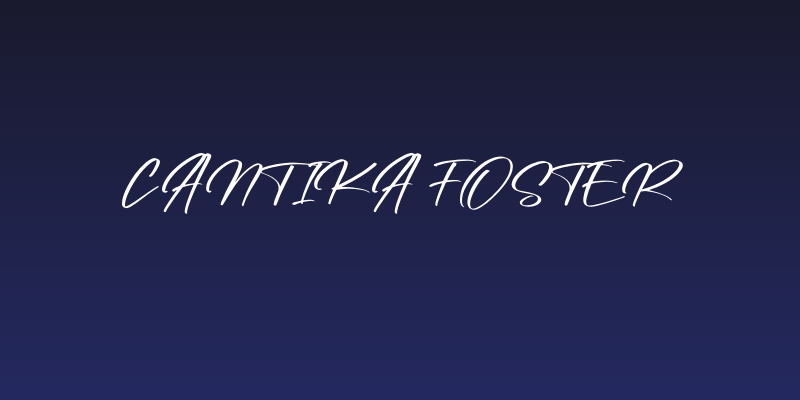 Cantika Foster Social Header