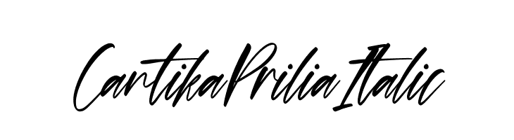 Cantika Prilia Italic  免费字体下载