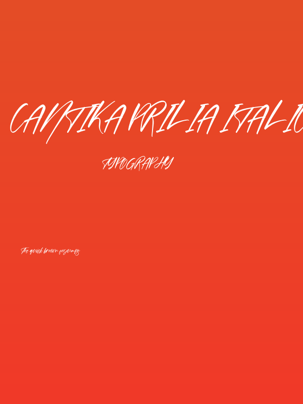Cantika Prilia Italic Poster