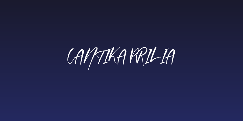 Cantika Prilia Social Header