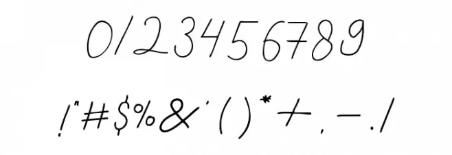 Cantilena Regular Font OTHER CHARS