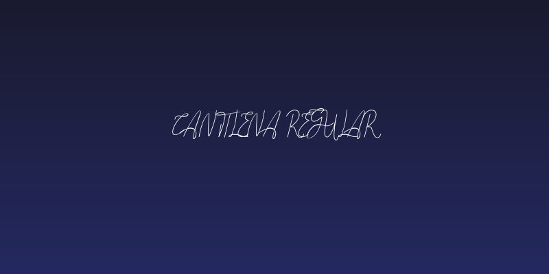 Cantilena Regular Social Header