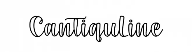 Cantiqu Line  Frei Schriftart Herunterladen