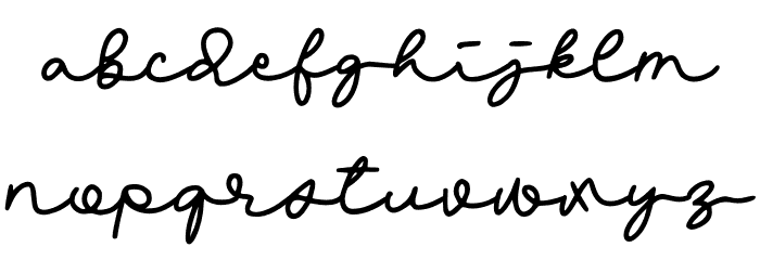 Cantiqu Monoline Font LOWERCASE