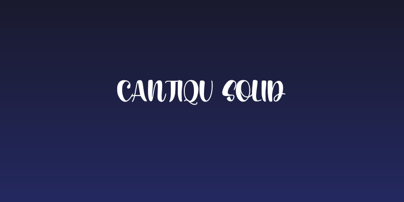 Cantiqu Solid Social Header