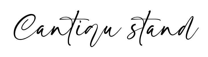 Cantiqu stand  Frei Schriftart Herunterladen