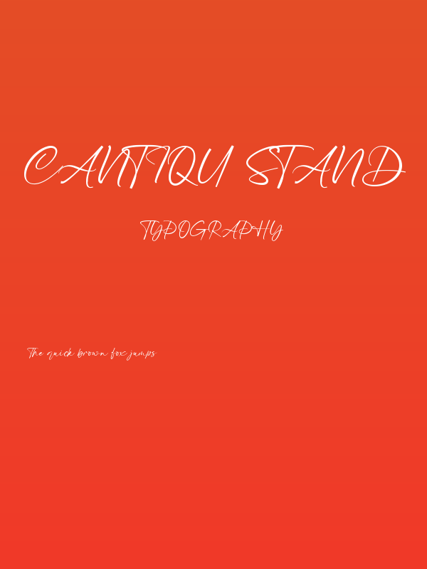 Cantiqu stand Poster
