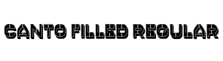 Canto Filled Regular  フリーフォントのダウンロード