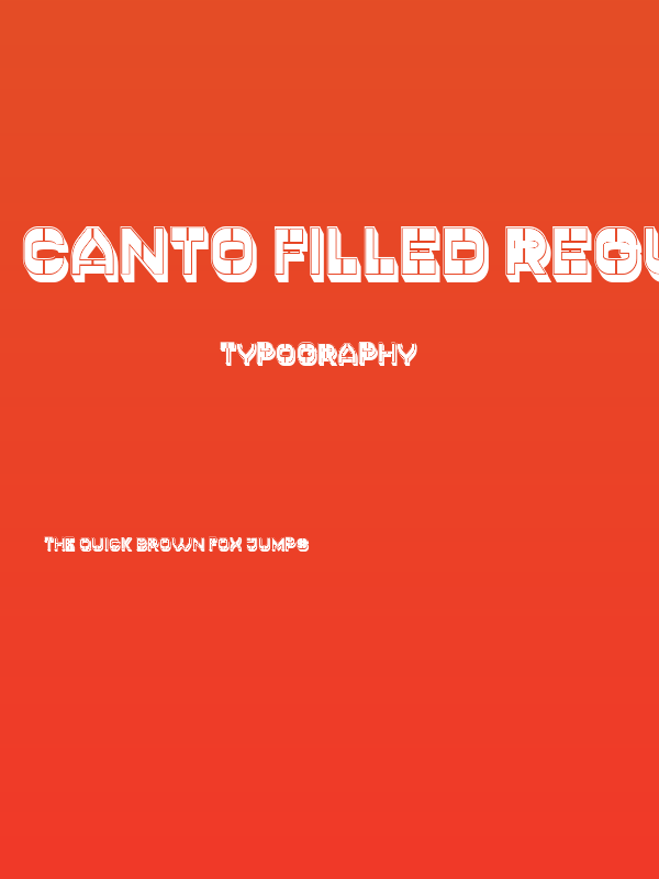 Canto Filled Regular Poster