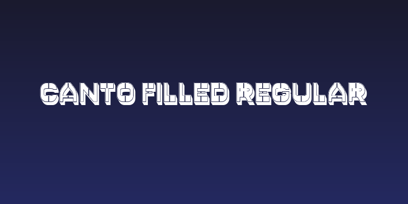 Canto Filled Regular Social Header