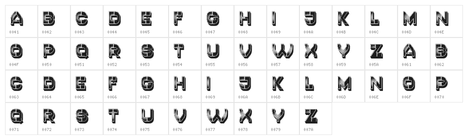Canto Regular Character Map