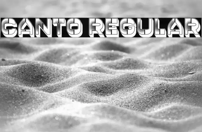 Canto Regular Font examples