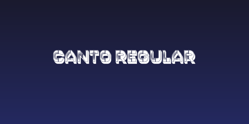 Canto Regular Social Header