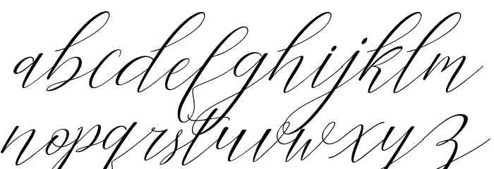 Cantona Slant Slant Font LOWERCASE