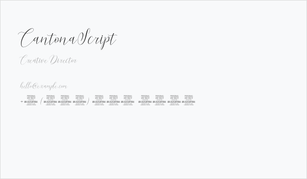 CantonaScript Business Card