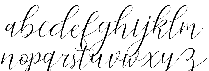 CantonaScript Font LOWERCASE