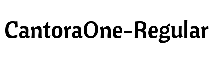 CantoraOne-Regular Font