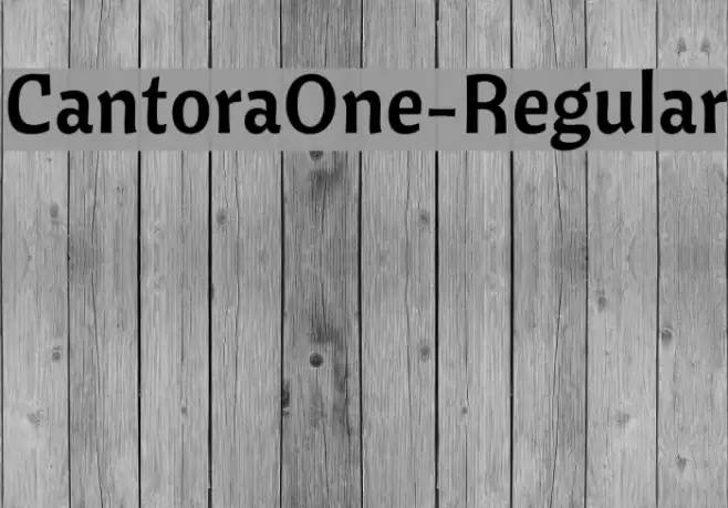 CantoraOne-Regular Font examples