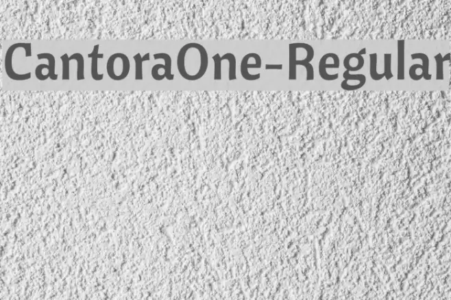 CantoraOne-Regular Font examples