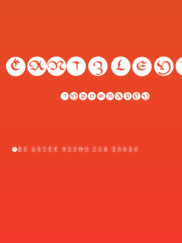 CantzleyInverseCaps Poster