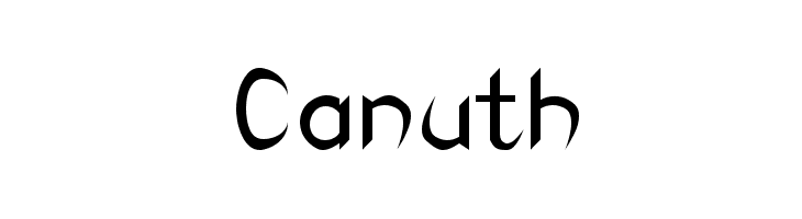 Canuth  フリーフォントのダウンロード