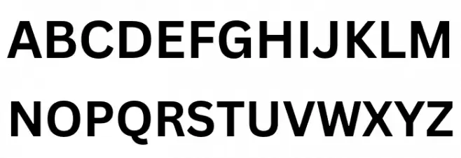 Canva Sans Bold Caratteri MAIUSCOLE