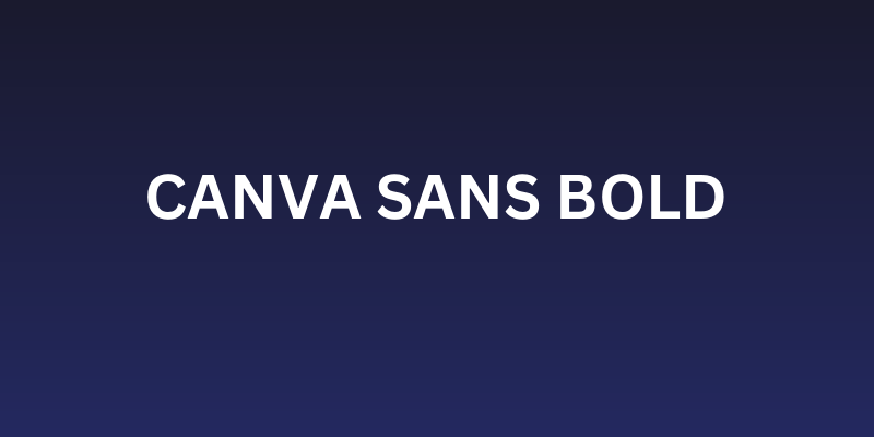 Canva Sans Bold Social Header