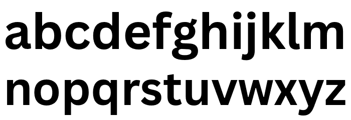 Canva Sans Bold Font LOWERCASE