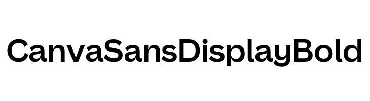 Canva Sans Display Bold  免费字体下载