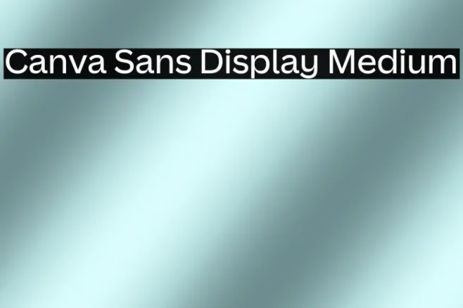 Canva Sans Display Medium Example 3
