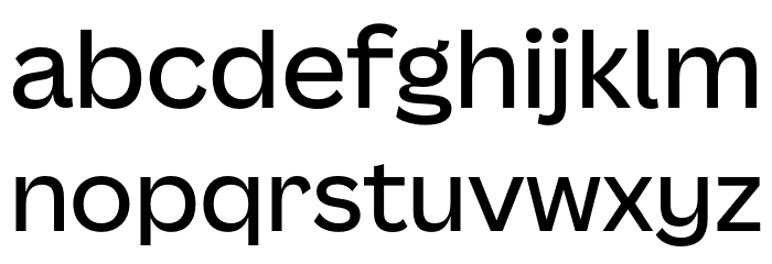 Canva Sans Display Medium Font LOWERCASE