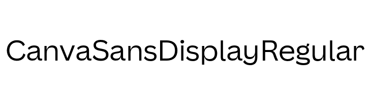 Canva Sans Display Regular  Free Fonts Download