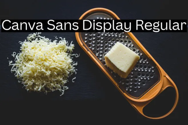 Canva Sans Display Regular Example 3
