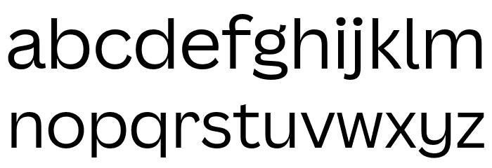 Canva Sans Display Regular Font LOWERCASE
