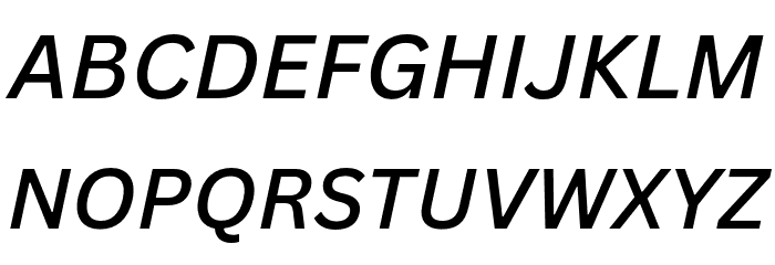 Canva Sans Medium Italic Font UPPERCASE