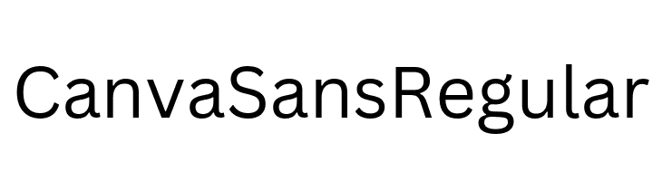 Canva Sans Regular  免费字体下载