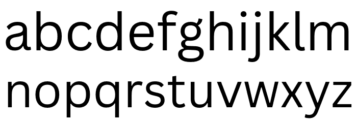 Canva Sans Regular Font LOWERCASE