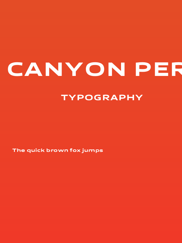 Canyon PERSONAL USE ONLY ExtraBold Poster