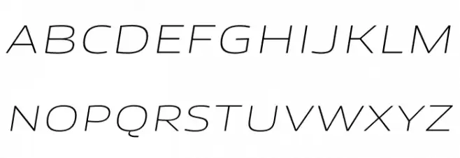 Canyon PERSONAL USE ONLY ExtraLight Italic 字体 大写