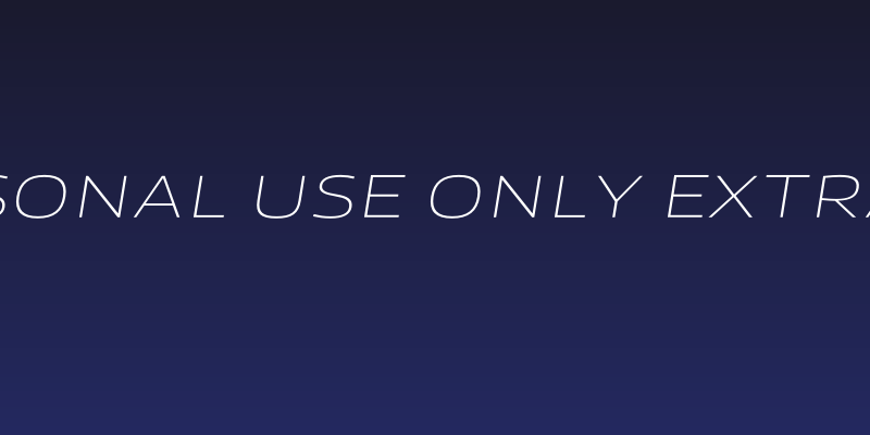 Canyon PERSONAL USE ONLY ExtraLight Italic Social Header