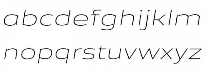 Canyon PERSONAL USE ONLY ExtraLight Italic Schriftart Kleinbuchstaben