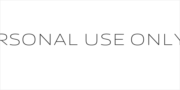 Canyon PERSONAL USE ONLY ExtraLight Logo