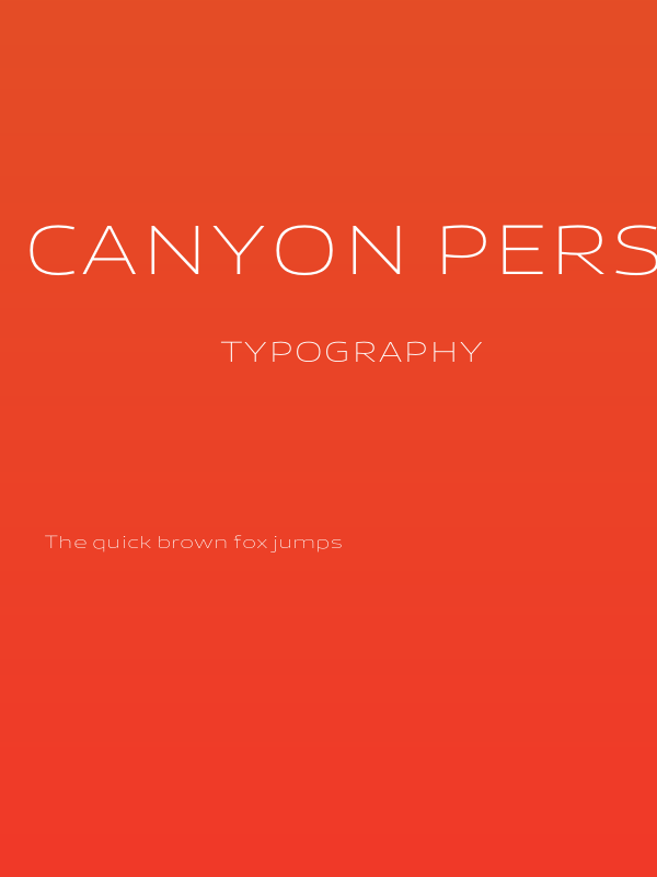 Canyon PERSONAL USE ONLY ExtraLight Poster