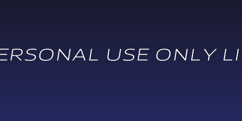 Canyon PERSONAL USE ONLY Light Italic Social Header