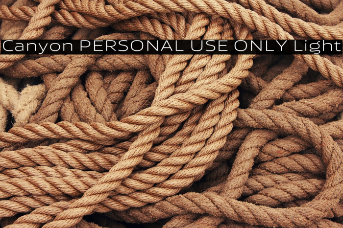 Canyon PERSONAL USE ONLY Light Example 1