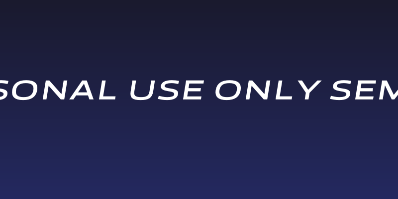 Canyon PERSONAL USE ONLY SemiBold Italic Social Header