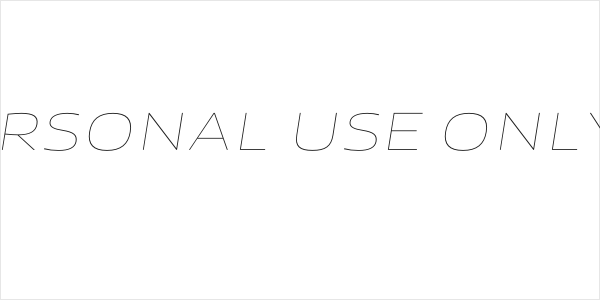 Canyon PERSONAL USE ONLY Thin Italic Logo
