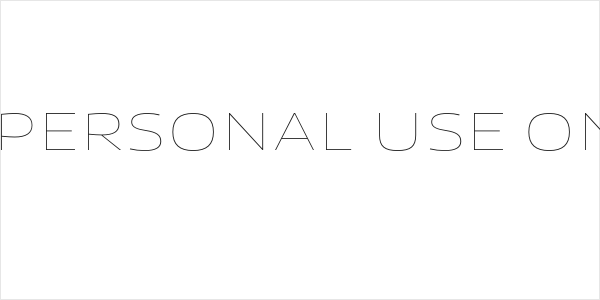 Canyon PERSONAL USE ONLY Thin Logo