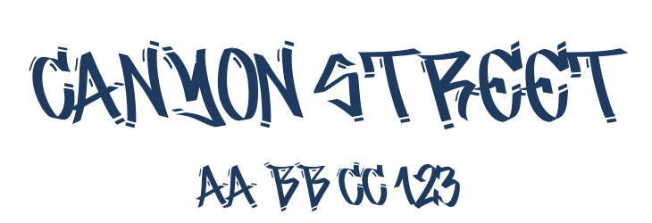 Canyon Street Font Preview